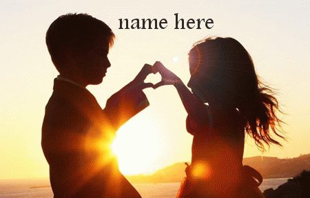 download 1 2 - write your lover name on lovers sunrise