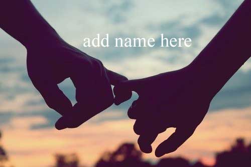 ddf - write name on hand on hand love romantic photo add your love name on photo