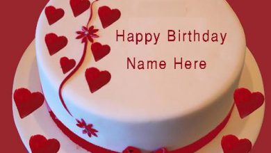 write name on birthday bday cake with photo 390x220 - write name on birthday bday cake with photo