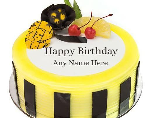 Photo of write name on birthday birthday cake with name generator