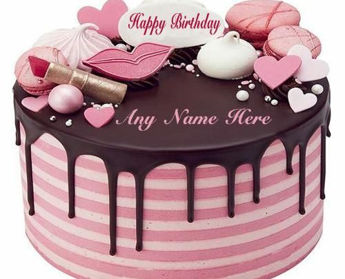Photo of write name on birthday birthday wishes cake with name edit