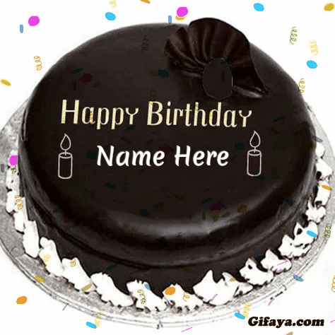 Add Name On amazing Cake gif photo