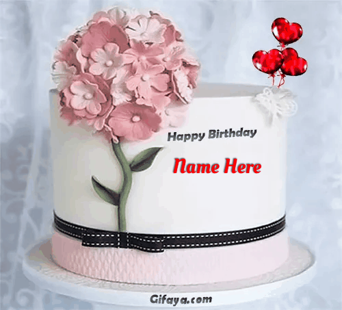 Gif birthday cake with name free online