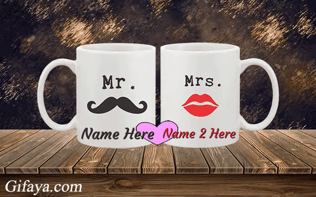 Photo of Add Your Names on Romantic Mug