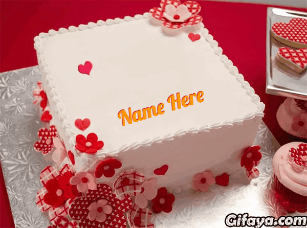 Add Name To Decorated Birthday Cake