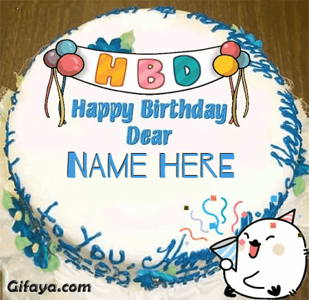 Photo of Write Name on Birthday Cake, Add Name on cake