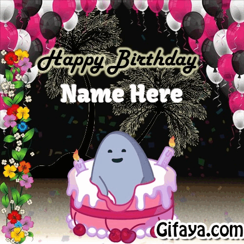 Add name on spooky birthday card - Add name on spooky birthday card