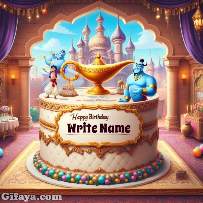 Create a Magical Aladdin Birthday Cake Image - Create a Magical Aladdin Birthday Cake Image