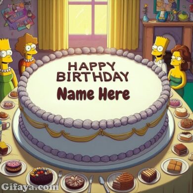 Photo of Write Your Name on a Family Birthday Celebration Cake