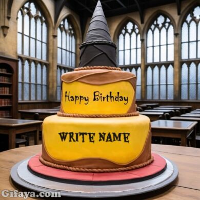 Photo of Write Your Name on a Wizard Birthday Cake