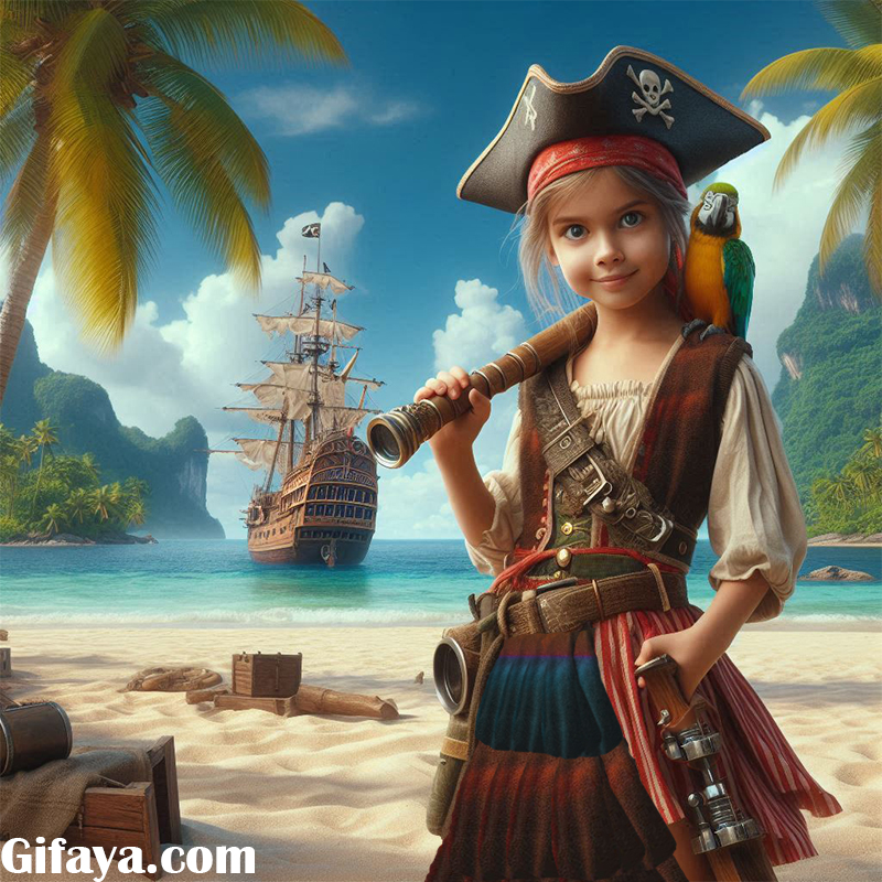 akteb 21 - Adventure Ahoy! Turn Your American Child into a Pirate with Our Free Online Face Swap Tool