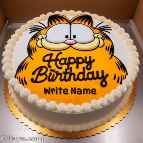 Photo of Add Your Name on Garfield’s Delicious Birthday Cake