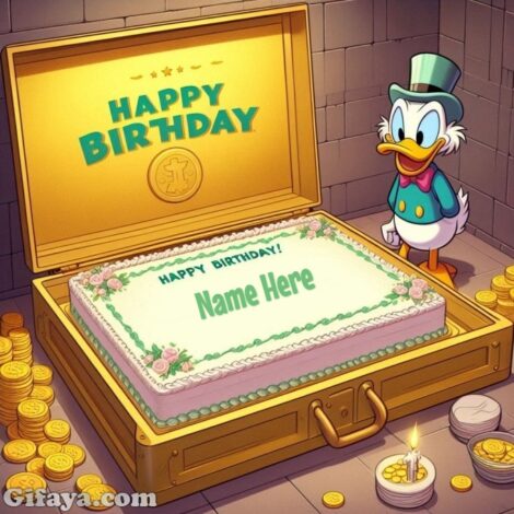 Photo of Add Your Name on Scrooge McDuck’s Birthday Cake