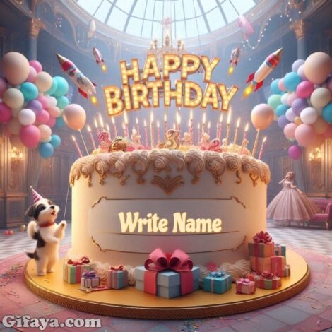 Photo of Create a Unique Birthday Memory with Your Name on This Cake