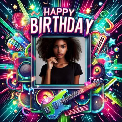 Photo of Customize Your Birthday Photo with a Pop Music-Inspired Photo Frame