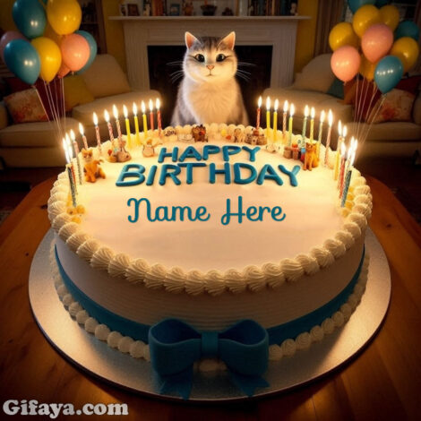 Photo of Customize Your Cat Birthday Cake with a Special Message