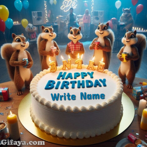 Photo of Personalize a Chipmunk Birthday Cake for Your Special Day