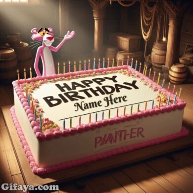 Photo of Pink Panther’s Special Birthday Cake