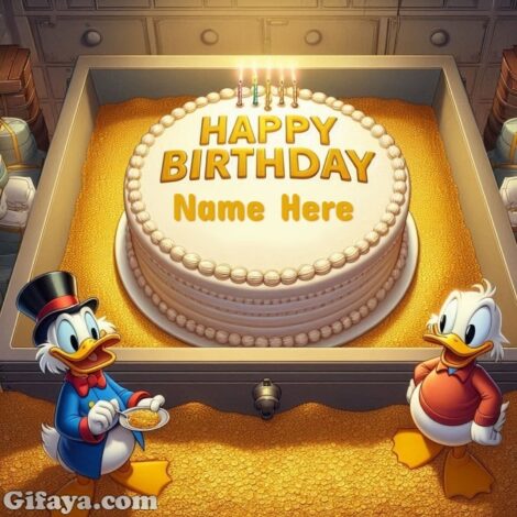 Photo of Write Your Name on Scrooge McDuck’s Giant Birthday Cake