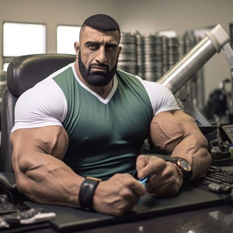 Photo of Swap Your Face with a Massive Office Bodybuilder