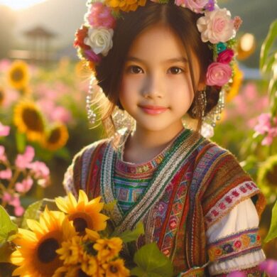 Photo of Kids Girl Face Swap Free Online Girl with Floral Crown